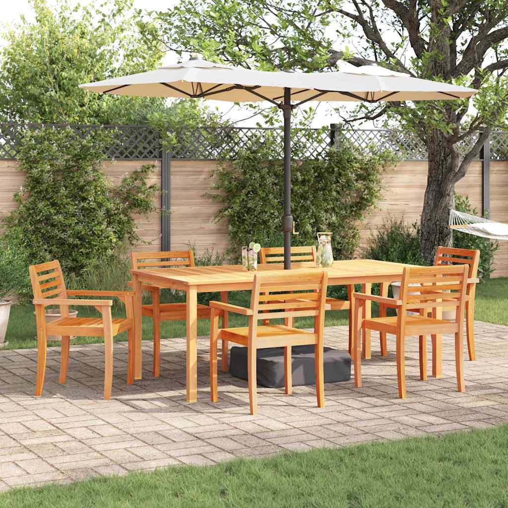 Hage Spisegruppe 9 pcs Brun Solid akasietre