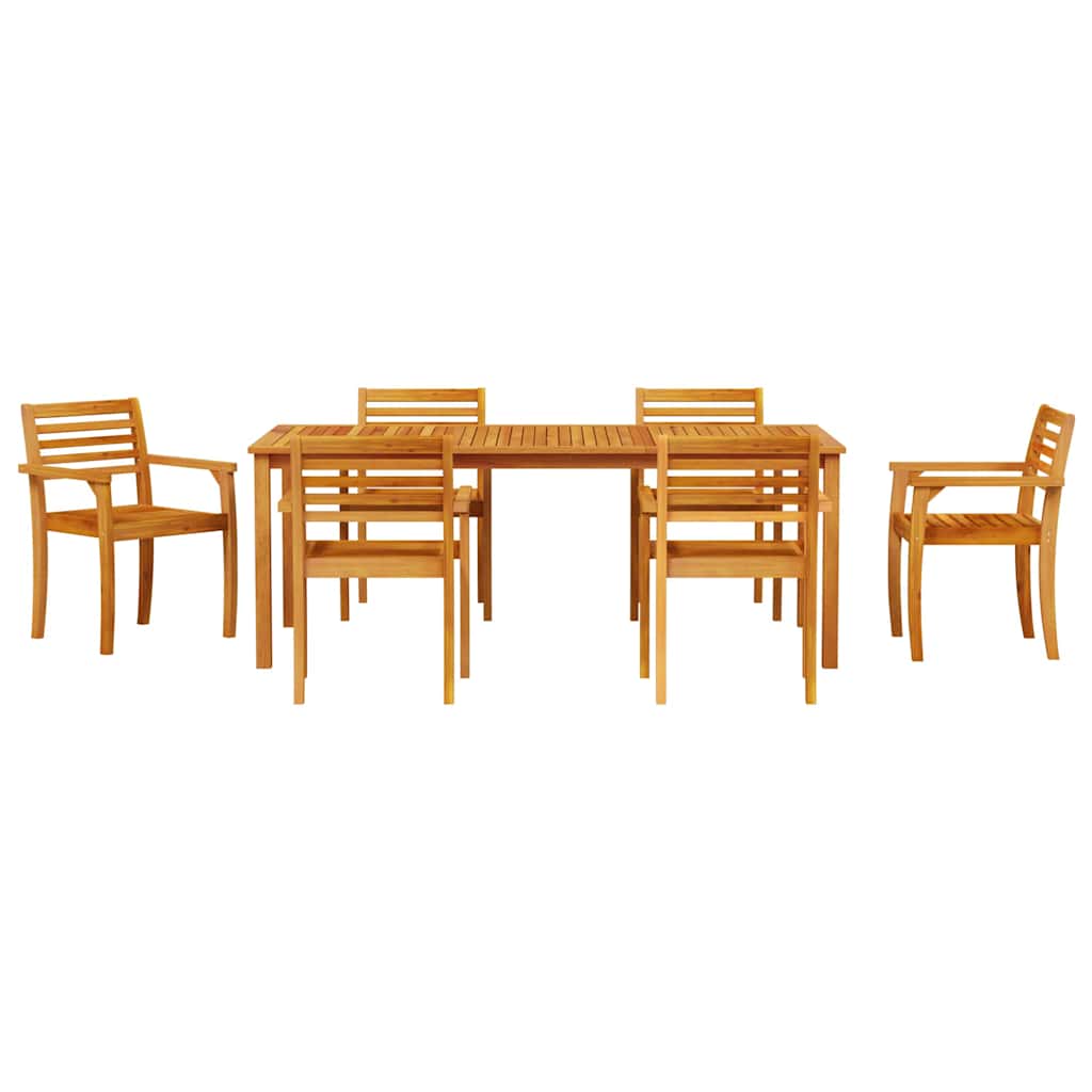 Hage Spisegruppe 9 pcs Brun Solid akasietre