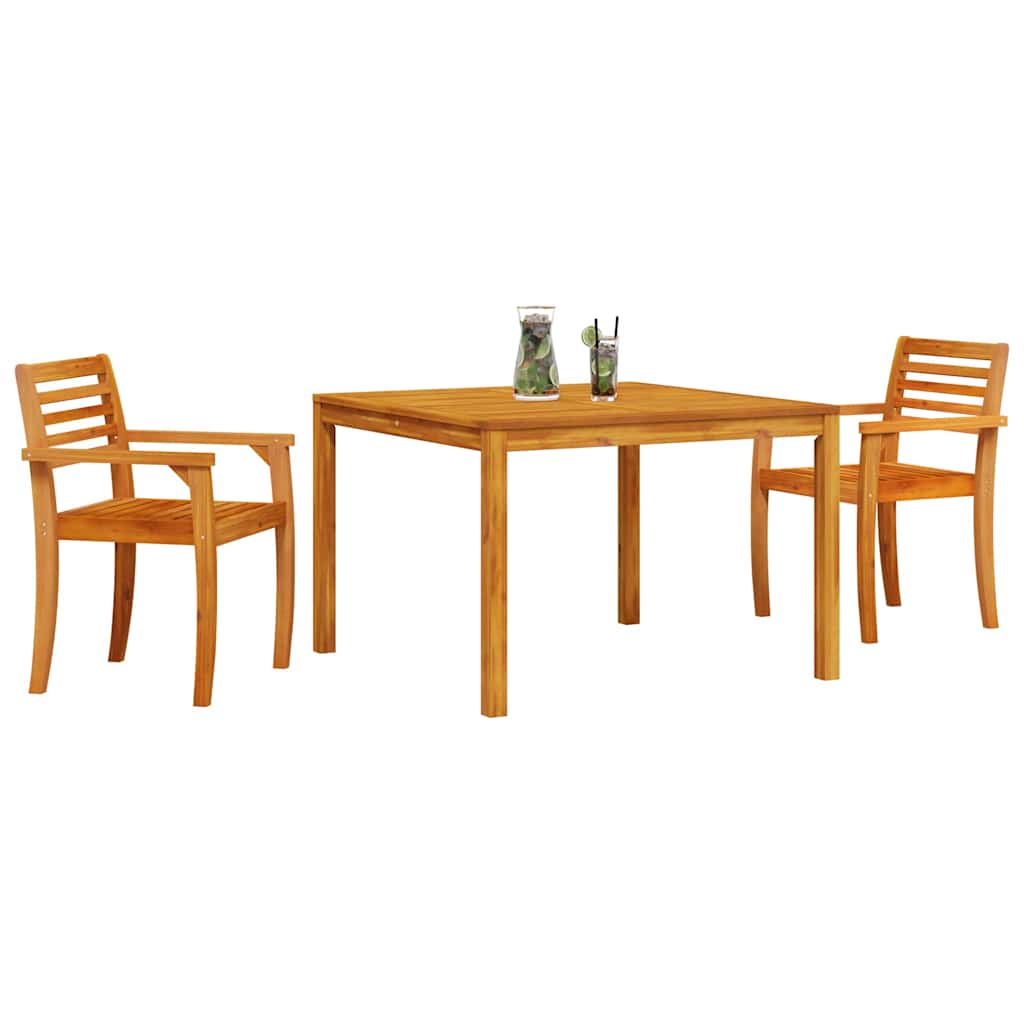 Hage Spisegruppe 3 pcs Brun Solid akasietre