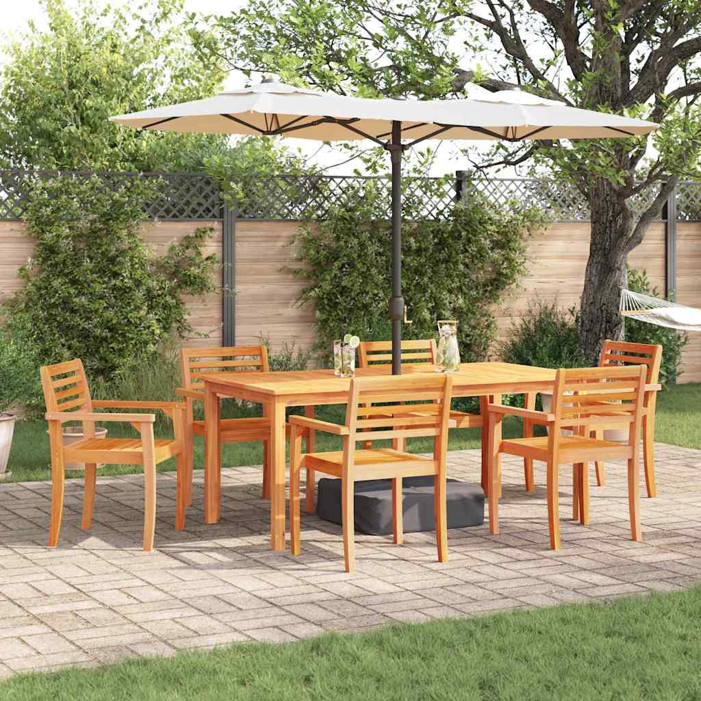 Hage Spisegruppe 7 pcs Brun Solid akasietre