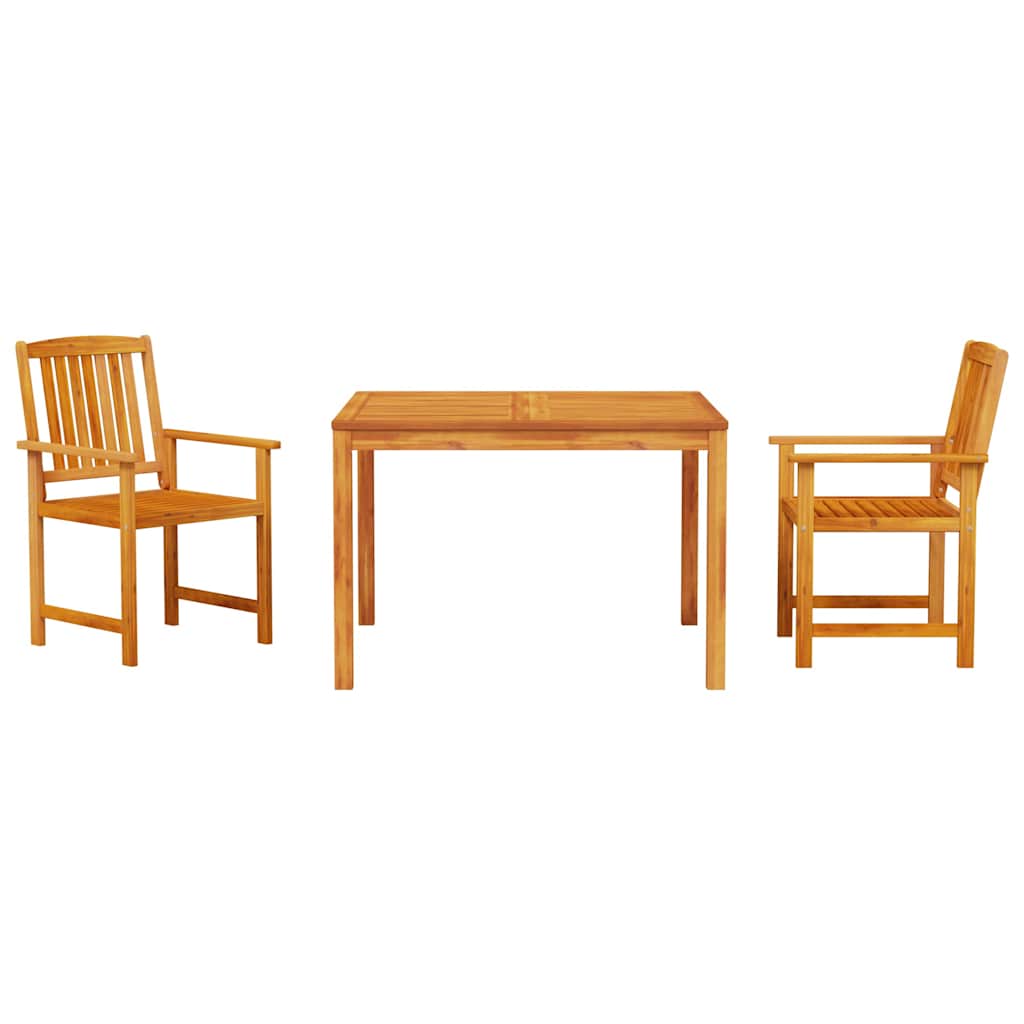 Hage Spisegruppe 3 pcs Brun Solid akasietre
