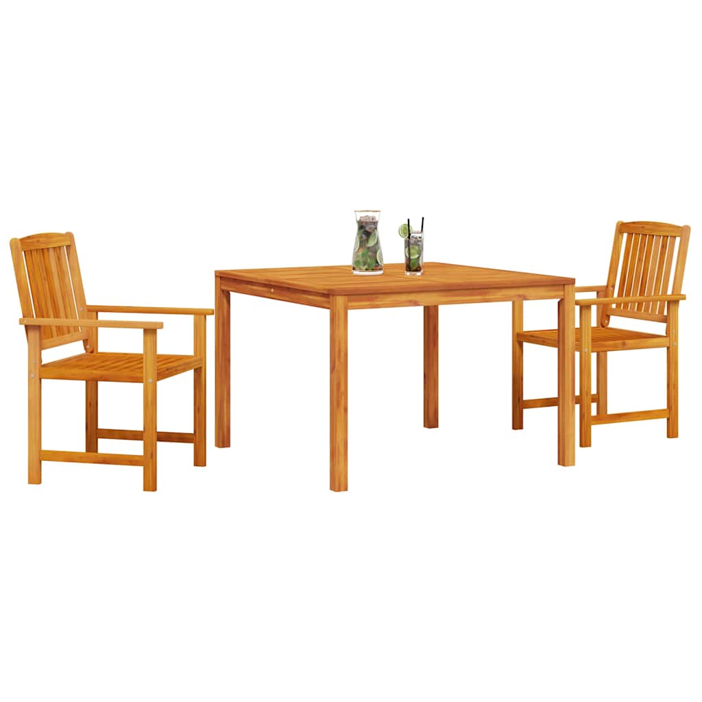 Hage Spisegruppe 3 pcs Brun Solid akasietre
