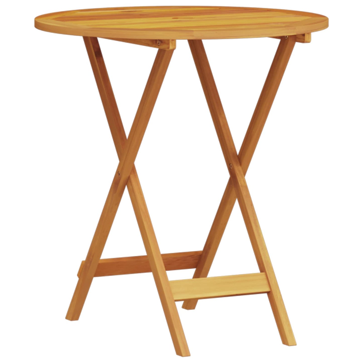 Sammenleggbart Bistrosett 3 pcs Brun Solid akasietre