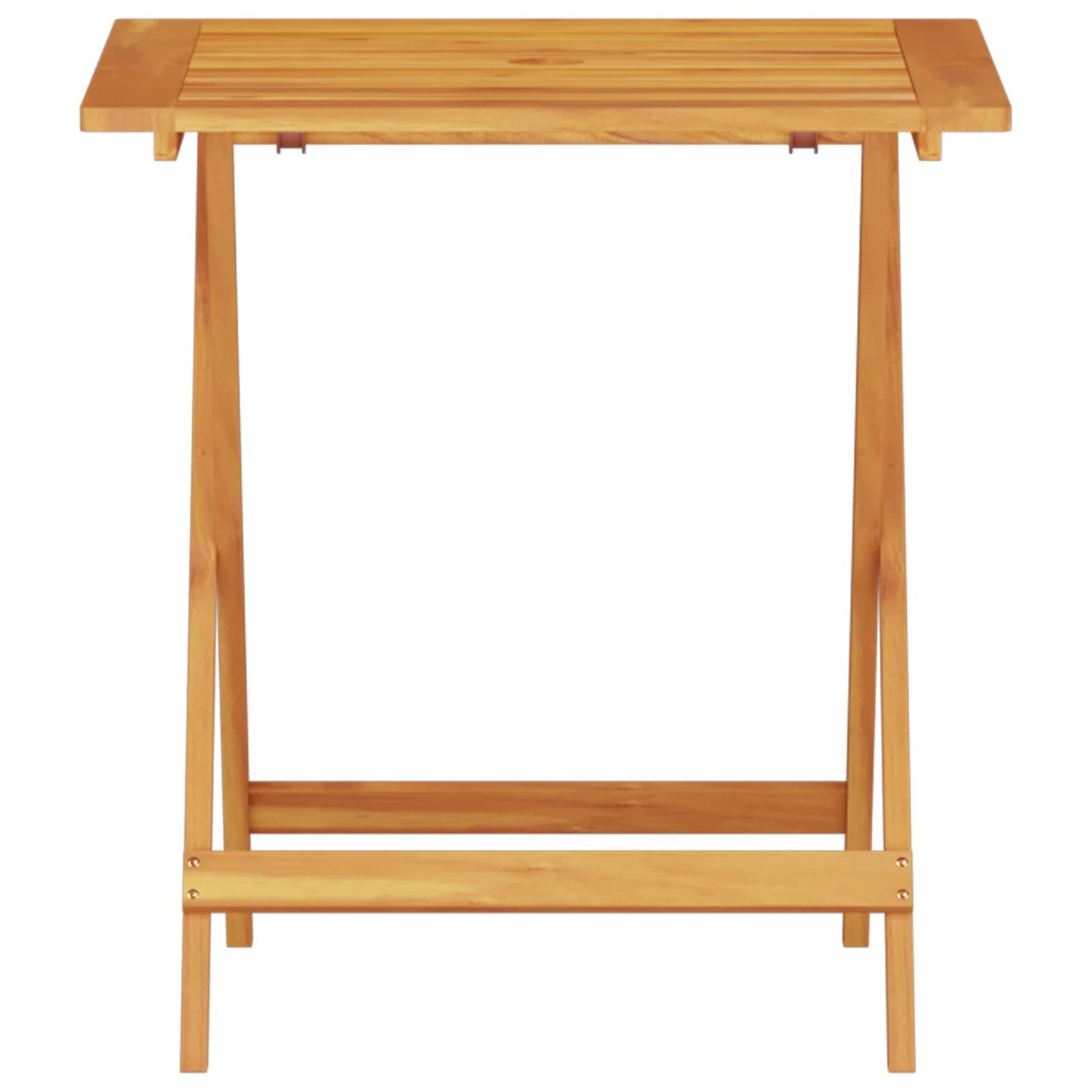 Sammenleggbart Bistrosett 3 pcs Brun Solid akasietre