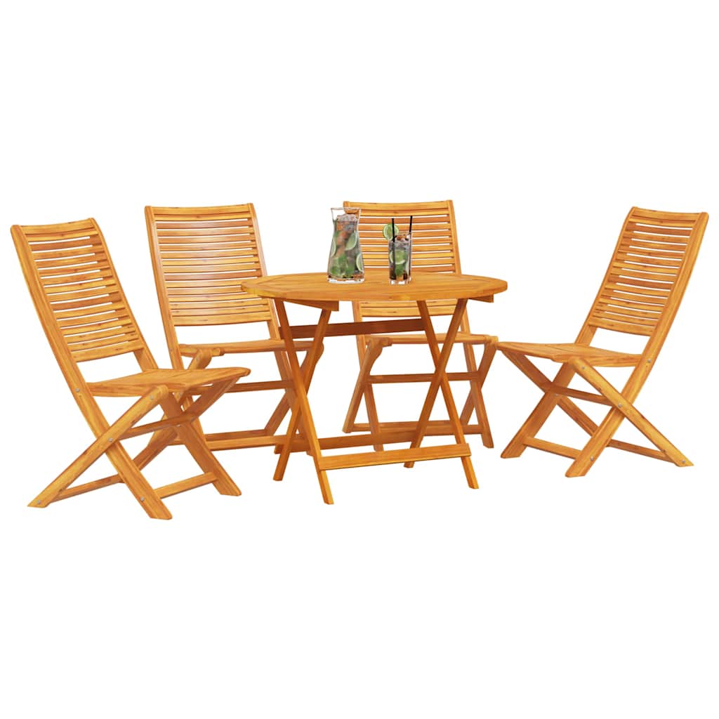 Hage Spisegruppe 5 pcs Brun Solid akasietre