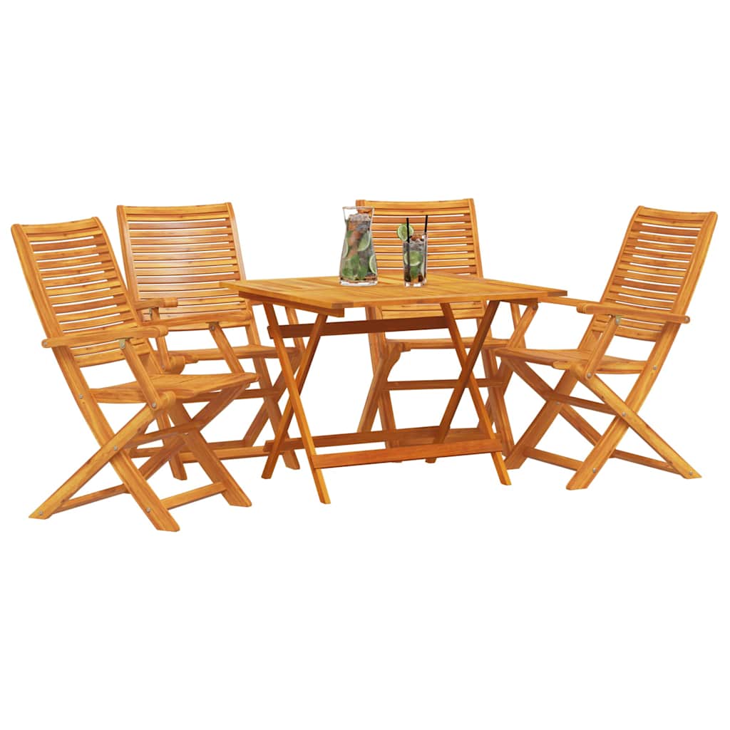 Hage Spisegruppe 5 pcs Brun Solid akasietre