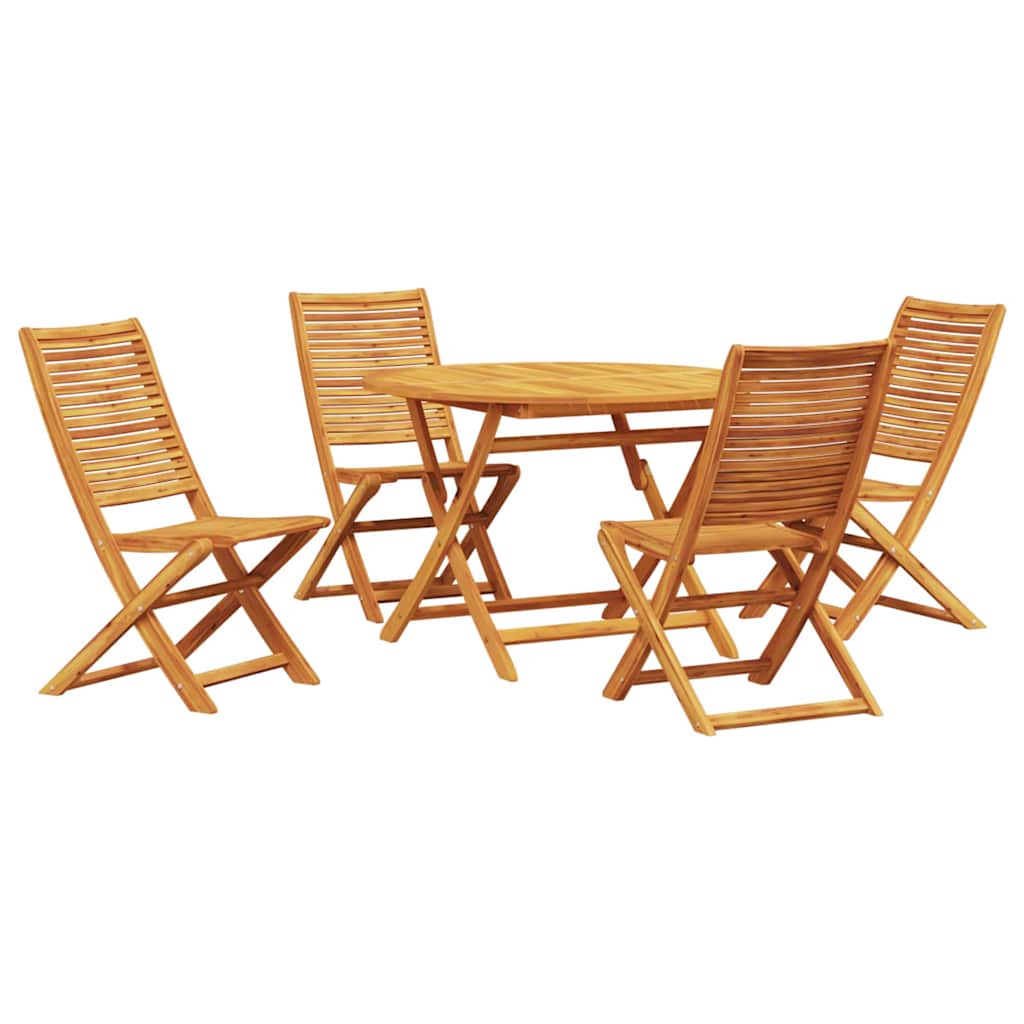 Hage Spisegruppe 5 pcs Brun Solid akasietre
