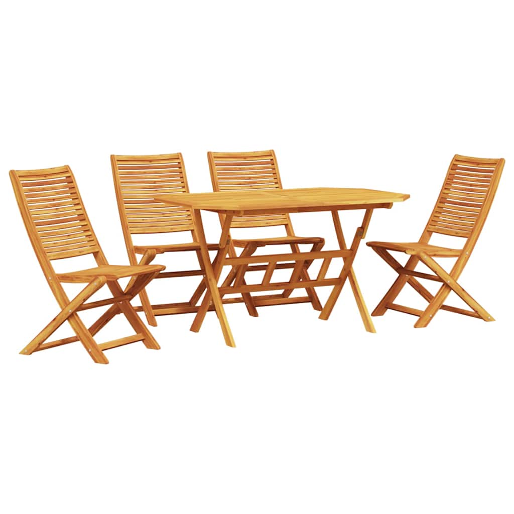 Hage Spisegruppe 5 pcs Brun Solid akasietre