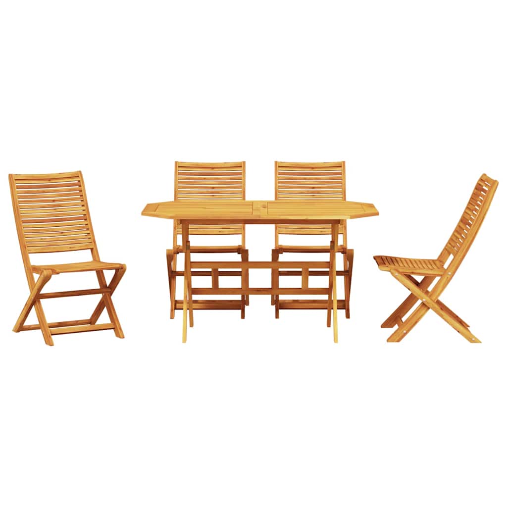 Hage Spisegruppe 5 pcs Brun Solid akasietre