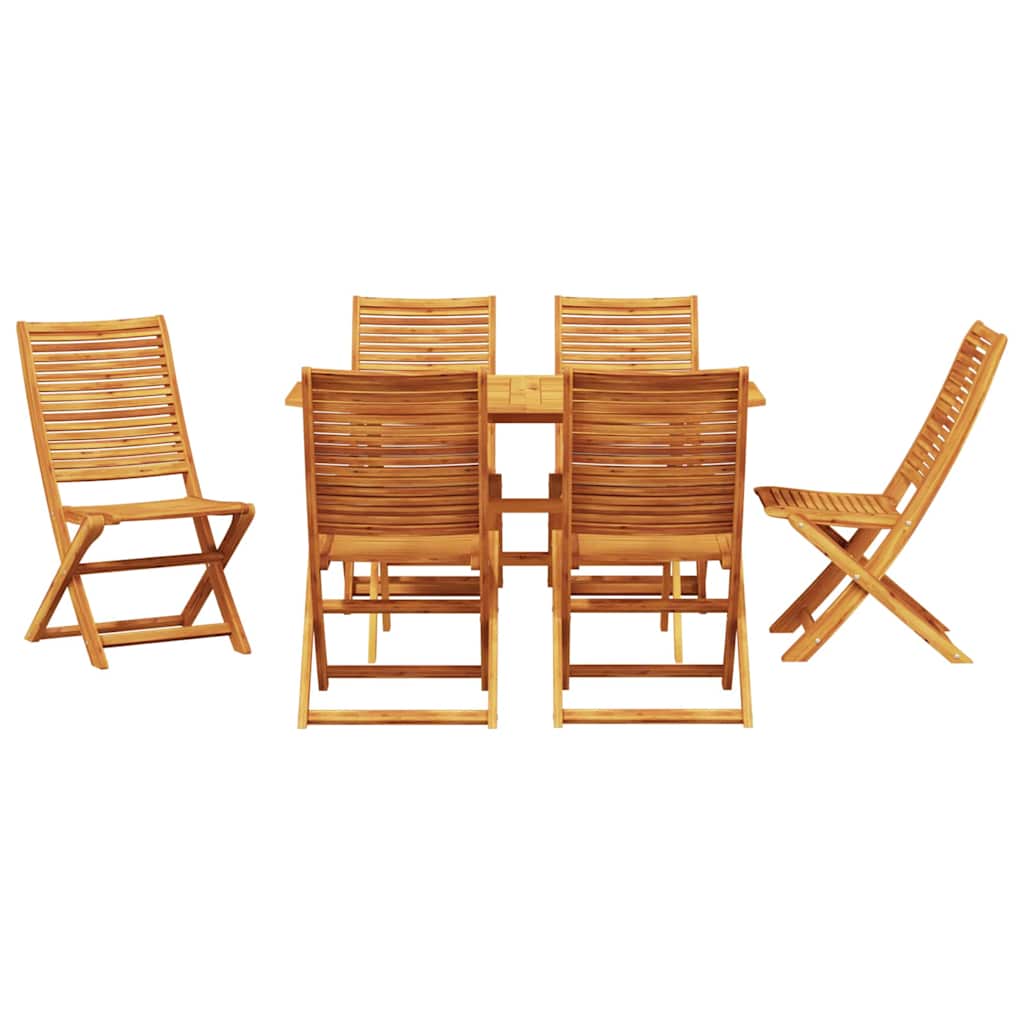 Hage Spisegruppe 7 pcs Brun Solid akasietre
