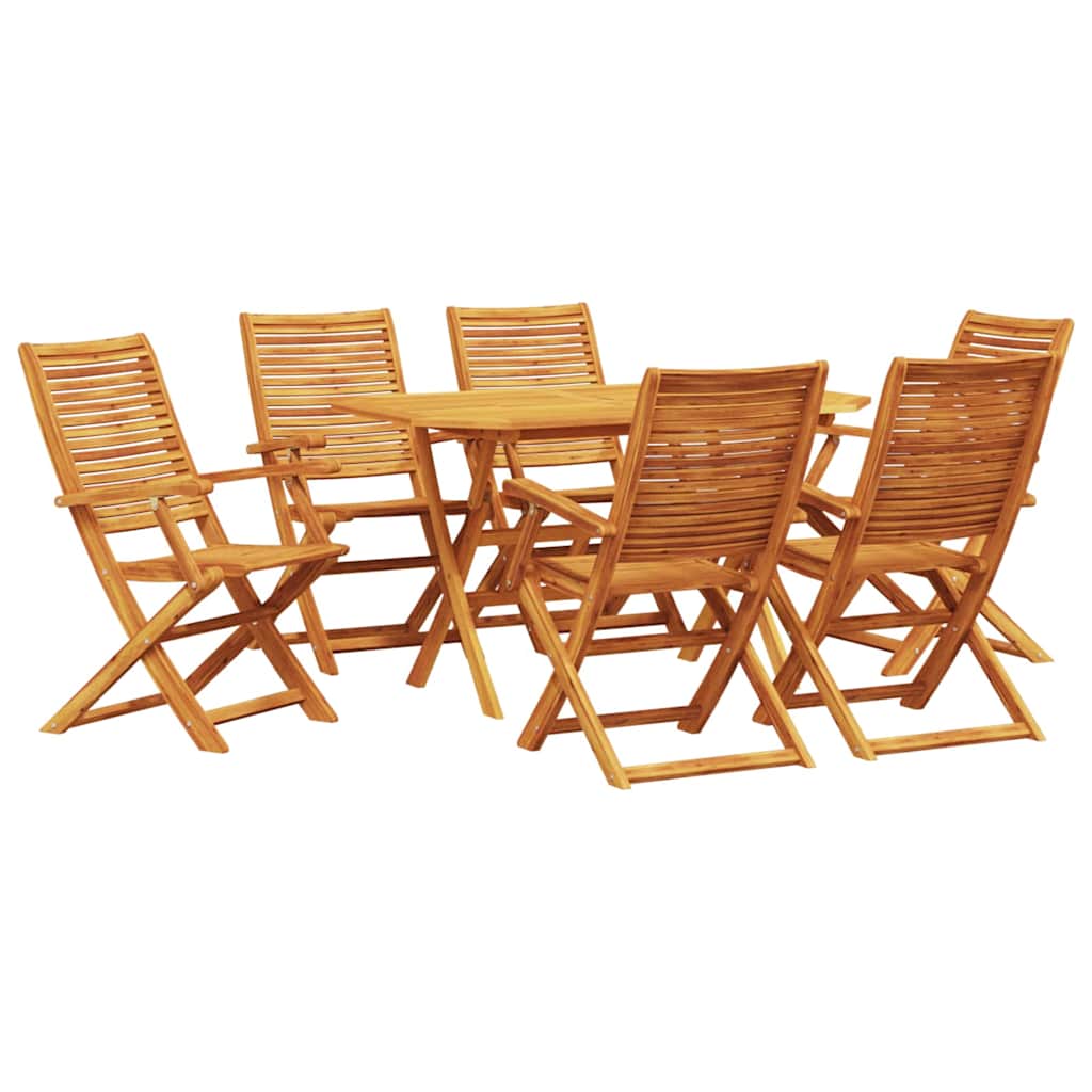 Hage Spisegruppe 7 pcs Brun Solid akasietre
