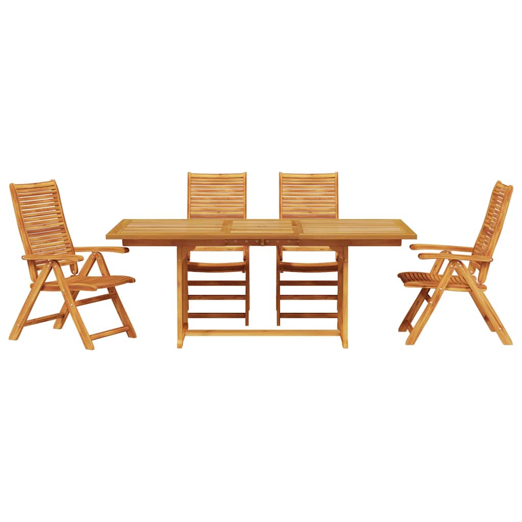 Hage Spisegruppe 5 pcs Brun Solid akasietre