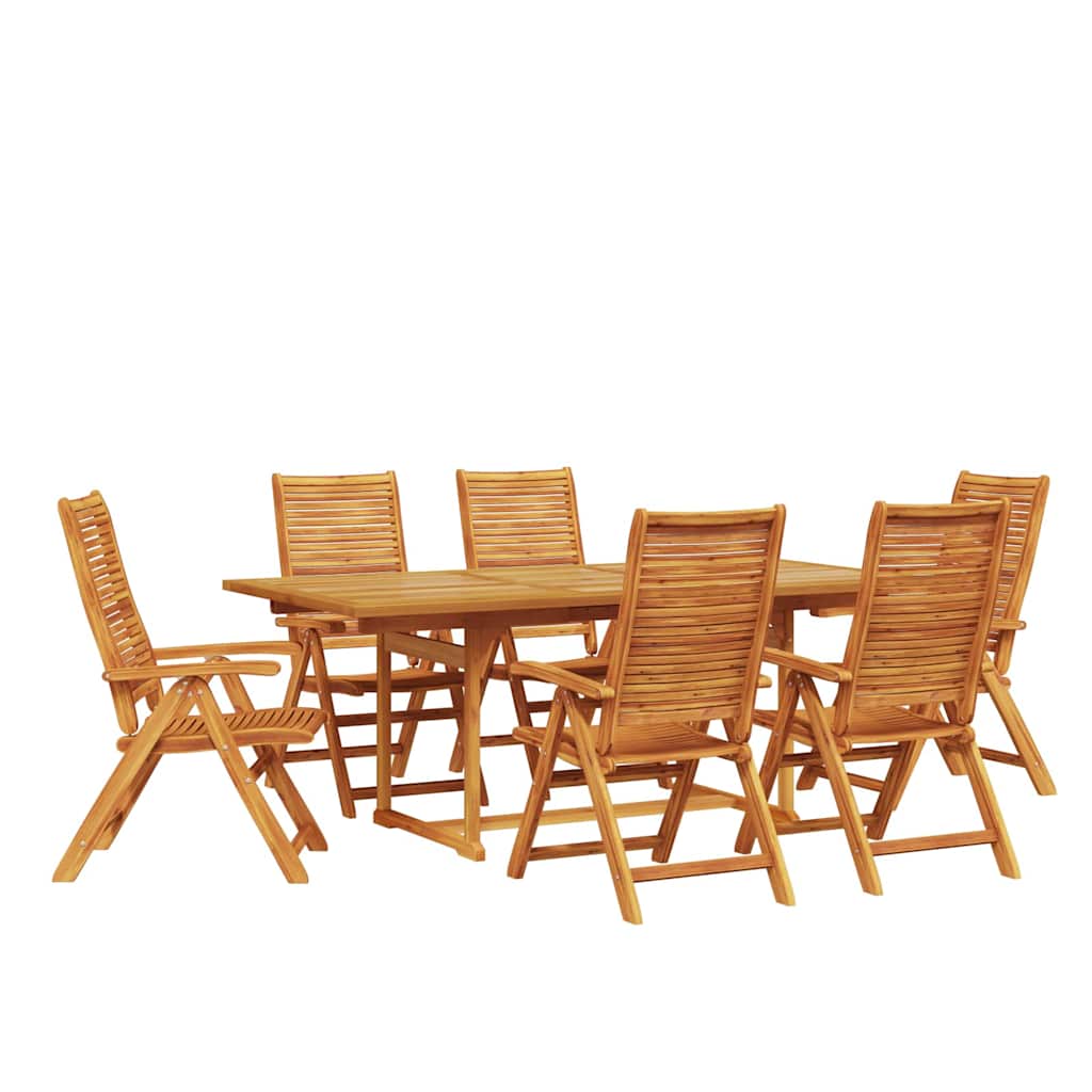 Hage Spisegruppe 7 pcs Brun Solid akasietre