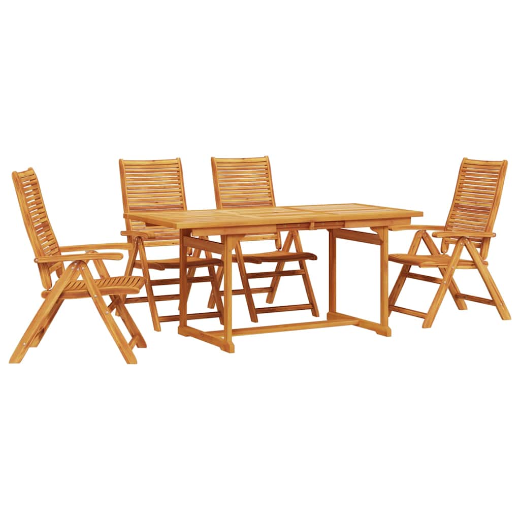Hage Spisegruppe 5 pcs Brun Solid akasietre