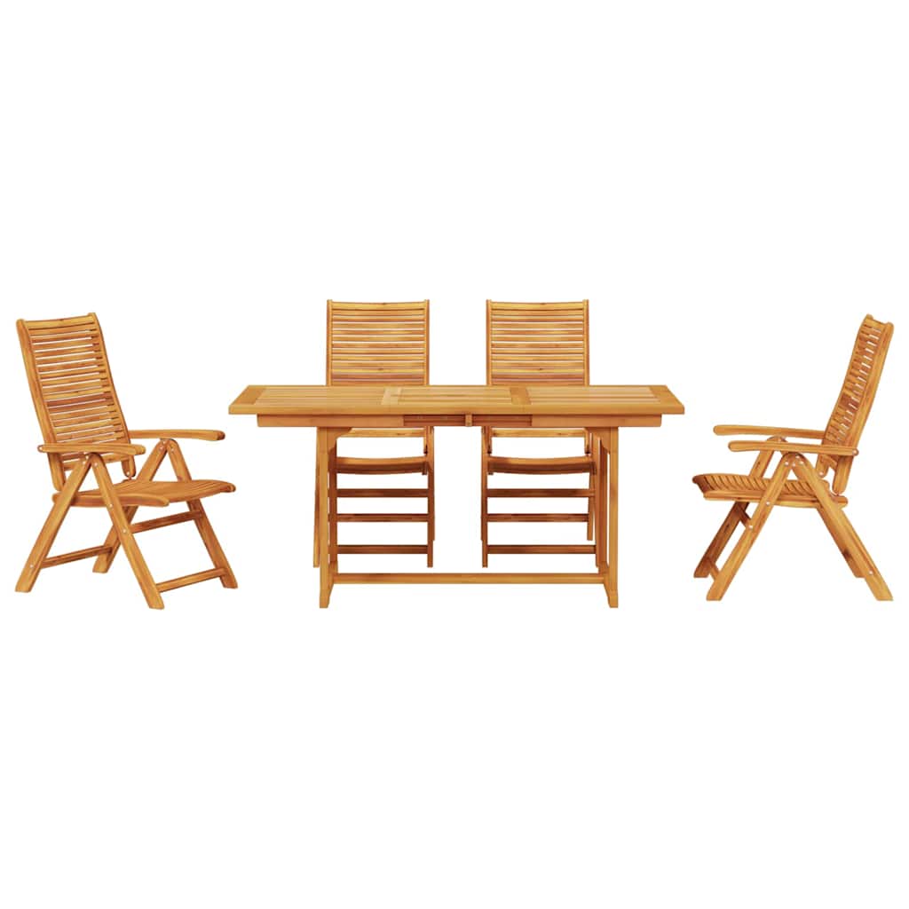 Hage Spisegruppe 5 pcs Brun Solid akasietre
