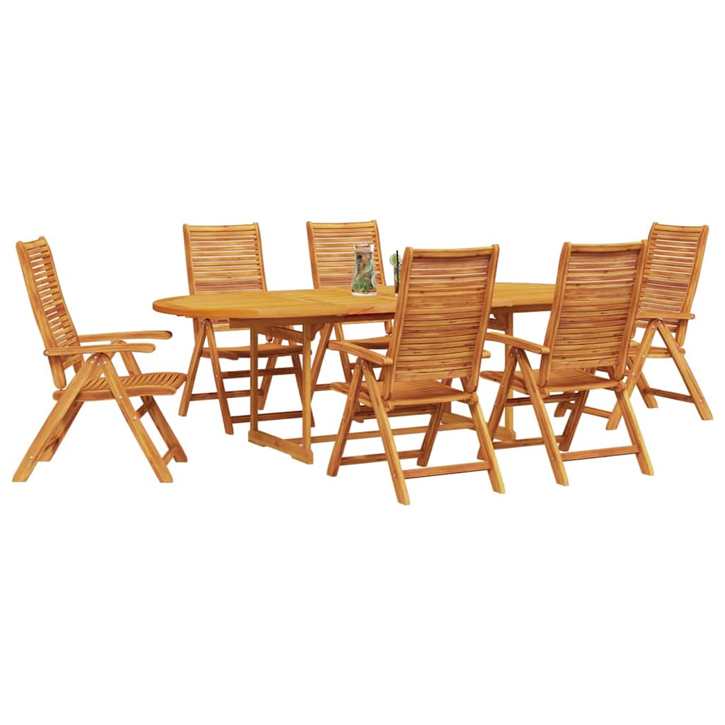 Hage Spisegruppe 7 pcs Brun Solid akasietre