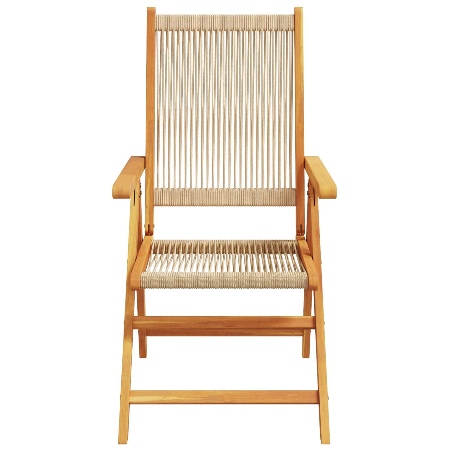 Hage Spisegruppe 5 stk. Beige Solid akasietre