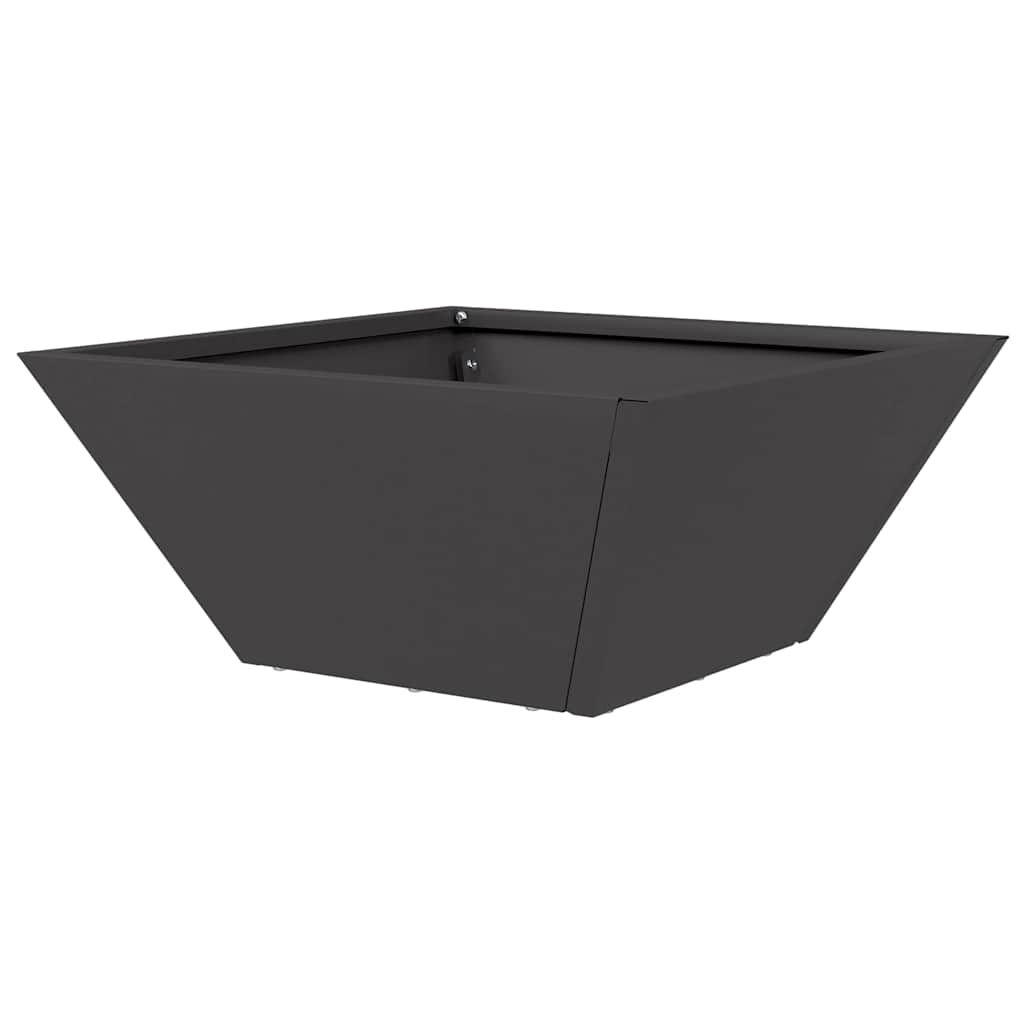 Hageblomsterpotte 5 pcs Svart 35 x 35 x 15 cm Kaldvalsestål