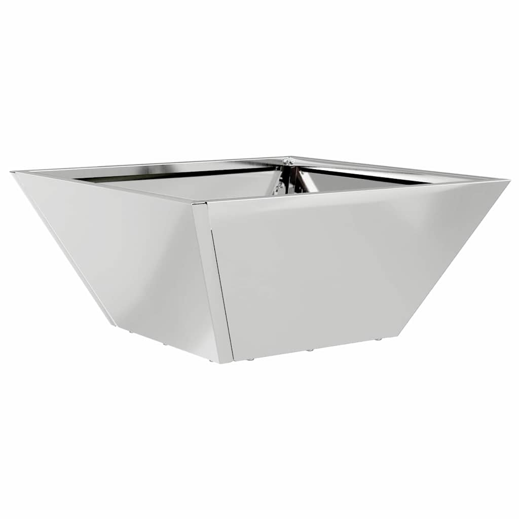 Hageblomsterpotte 5 pcs sølv 35 x 35 x 15 cm Galvanisert Stål