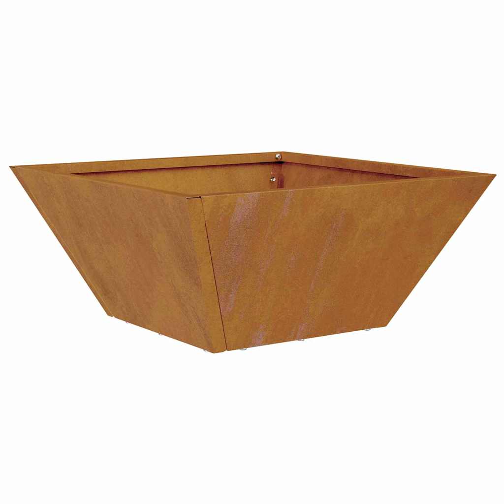 Hageblomsterpotte 5 pcs Rusten 35 x 35 x 15 cm Cortenstål
