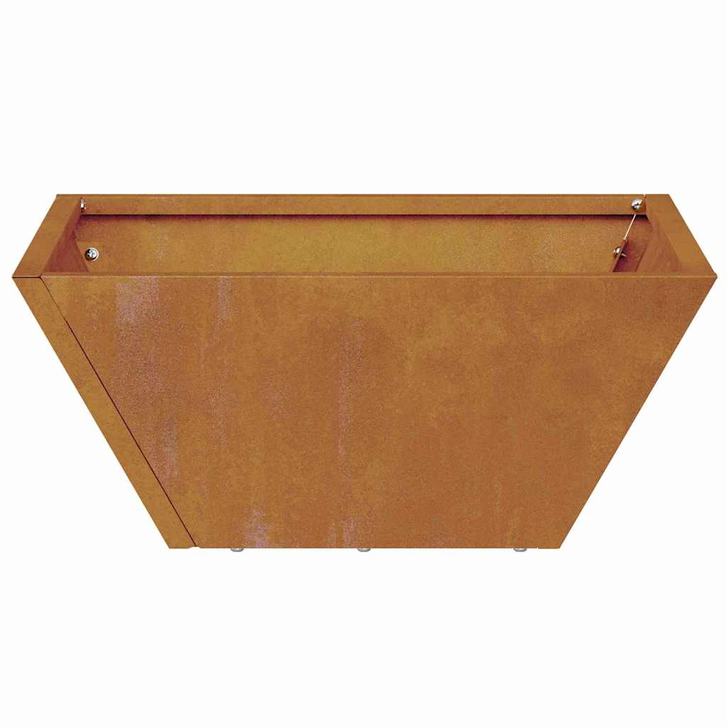 Hageblomsterpotte 5 pcs Rusten 35 x 35 x 15 cm Cortenstål