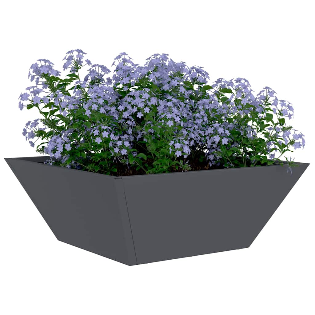 Hageblomsterpotte 5 pcs Antrasitt 40 x 40 x 15 cm Kaldvalsestål