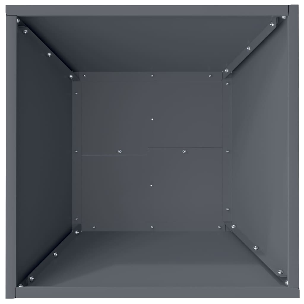 Hageblomsterpotte 5 pcs Antrasitt 40 x 40 x 15 cm Kaldvalsestål