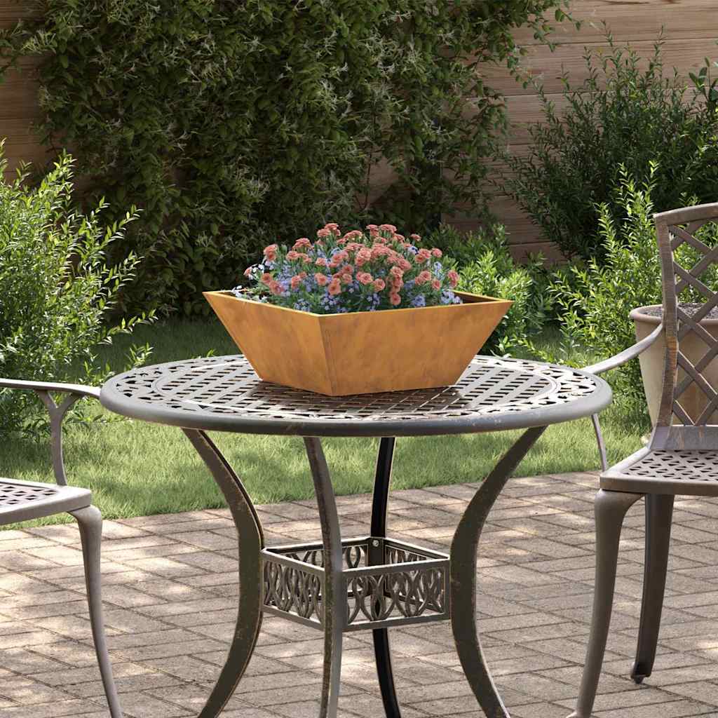 Hageblomsterpotte 5 pcs Rusten 40 x 40 x 15 cm Cortenstål