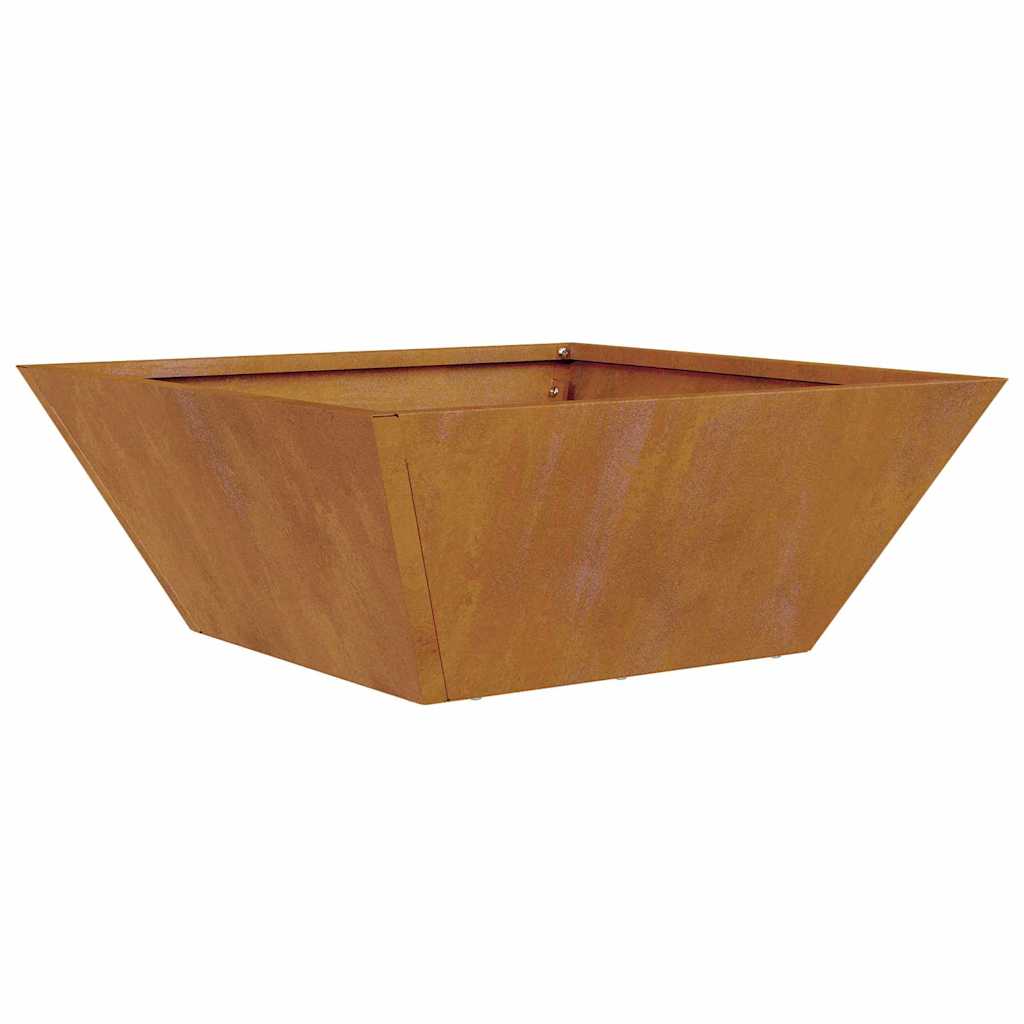 Hageblomsterpotte 5 pcs Rusten 40 x 40 x 15 cm Cortenstål