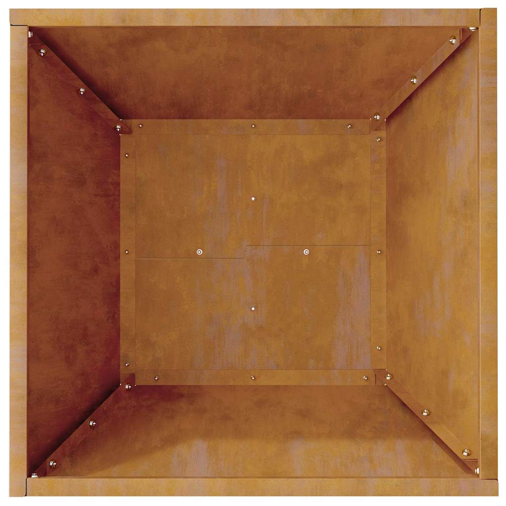 Hageblomsterpotte 5 pcs Rusten 40 x 40 x 15 cm Cortenstål