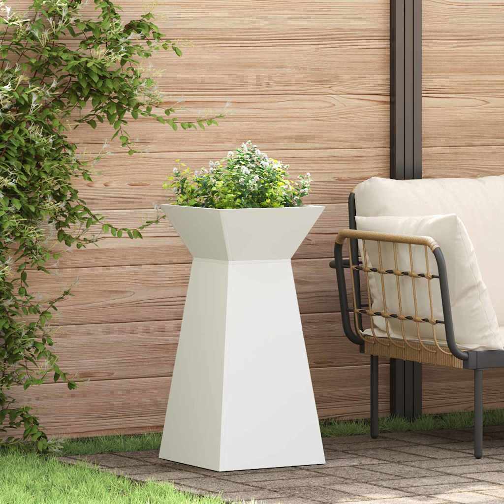 Søyleplanter 2 pcs Hvit 35 x 35 x 73 cm
