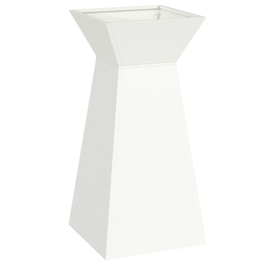Søyleplanter 2 pcs Hvit 35 x 35 x 73 cm