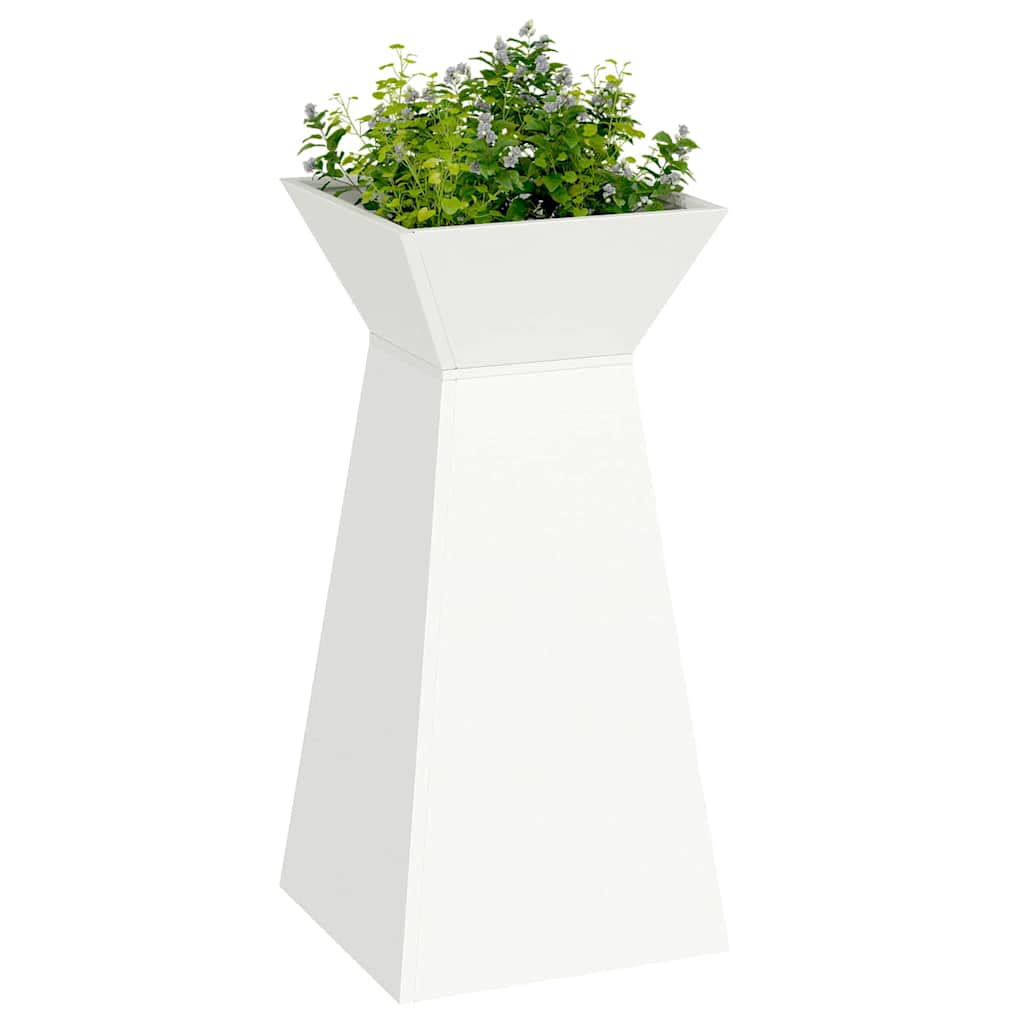 Søyleplanter 2 pcs Hvit 35 x 35 x 73 cm