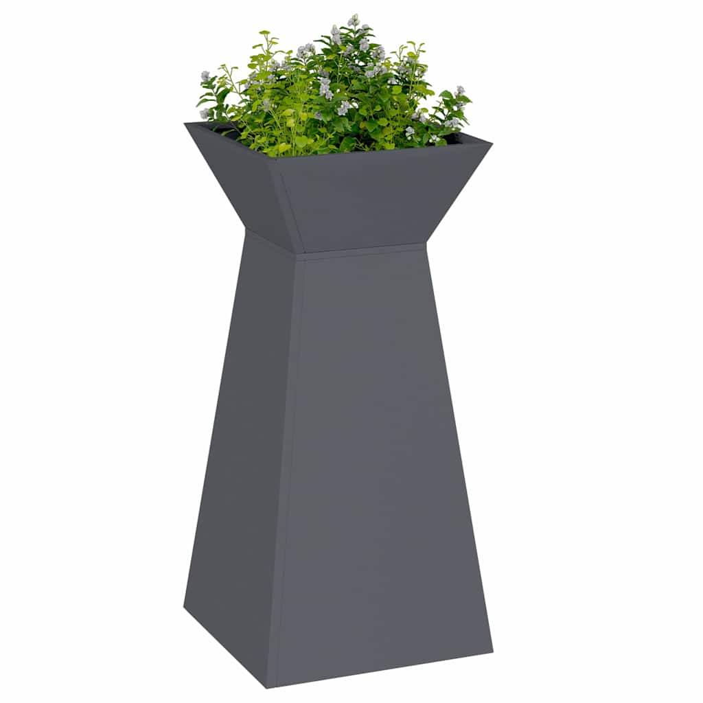 Søyleplanter 2 pcs Antrasitt 35 x 35 x 73 cm
