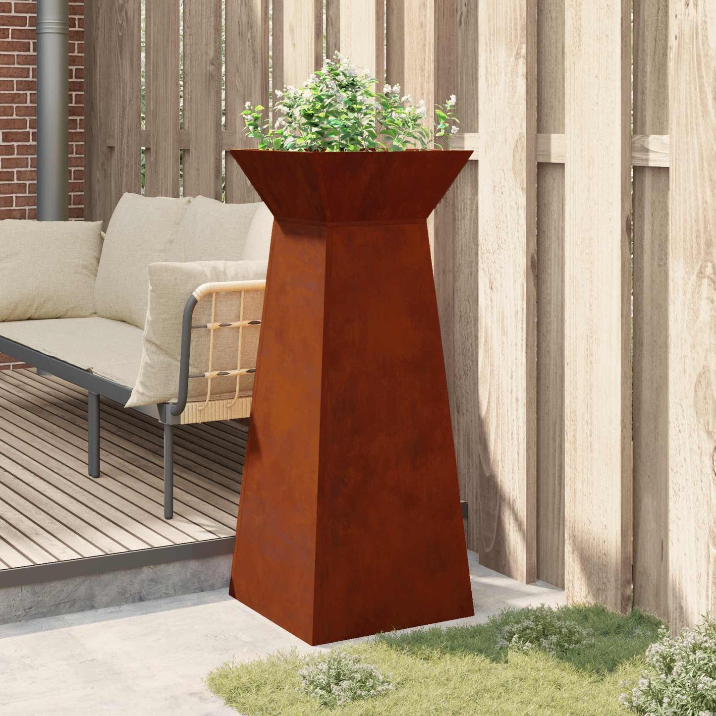 Søyleplanter sølv 40 x 40 x 100 cm
