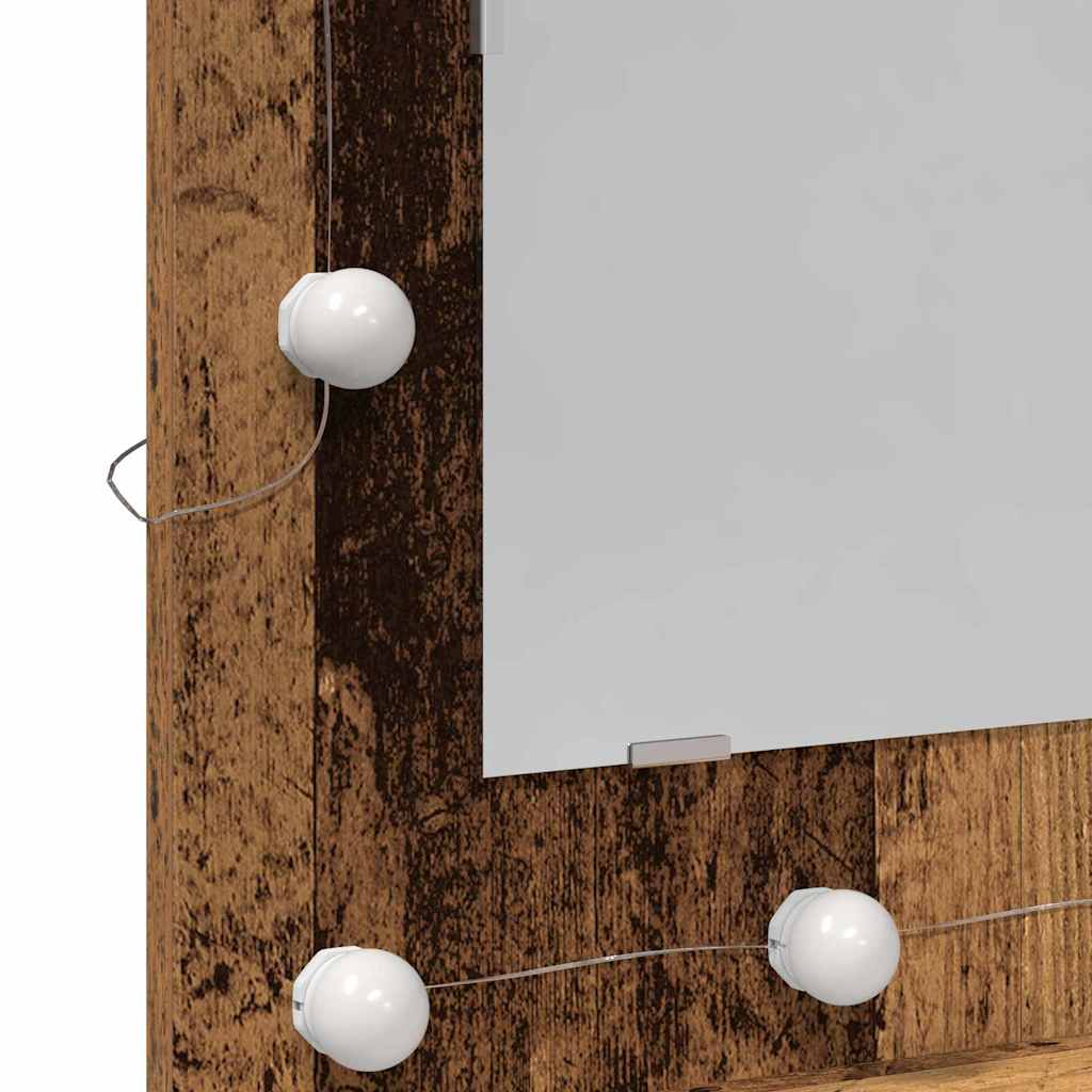 Speilskap Gammelt tre 60 x 31,5 x 62 cm Konstruert tre