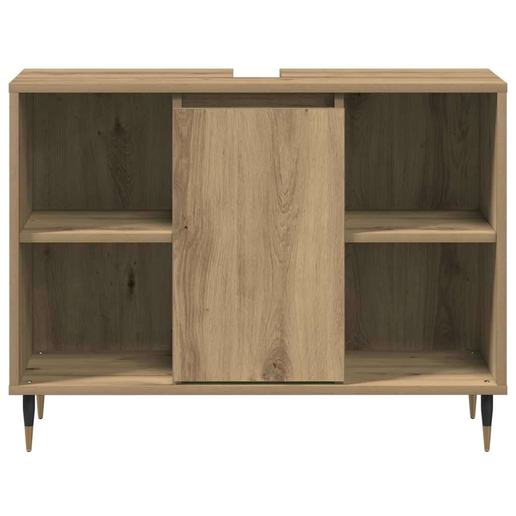 Baderomsskap med dør Artisan Eik 80 x 33 x 60 cm Konstruert tre