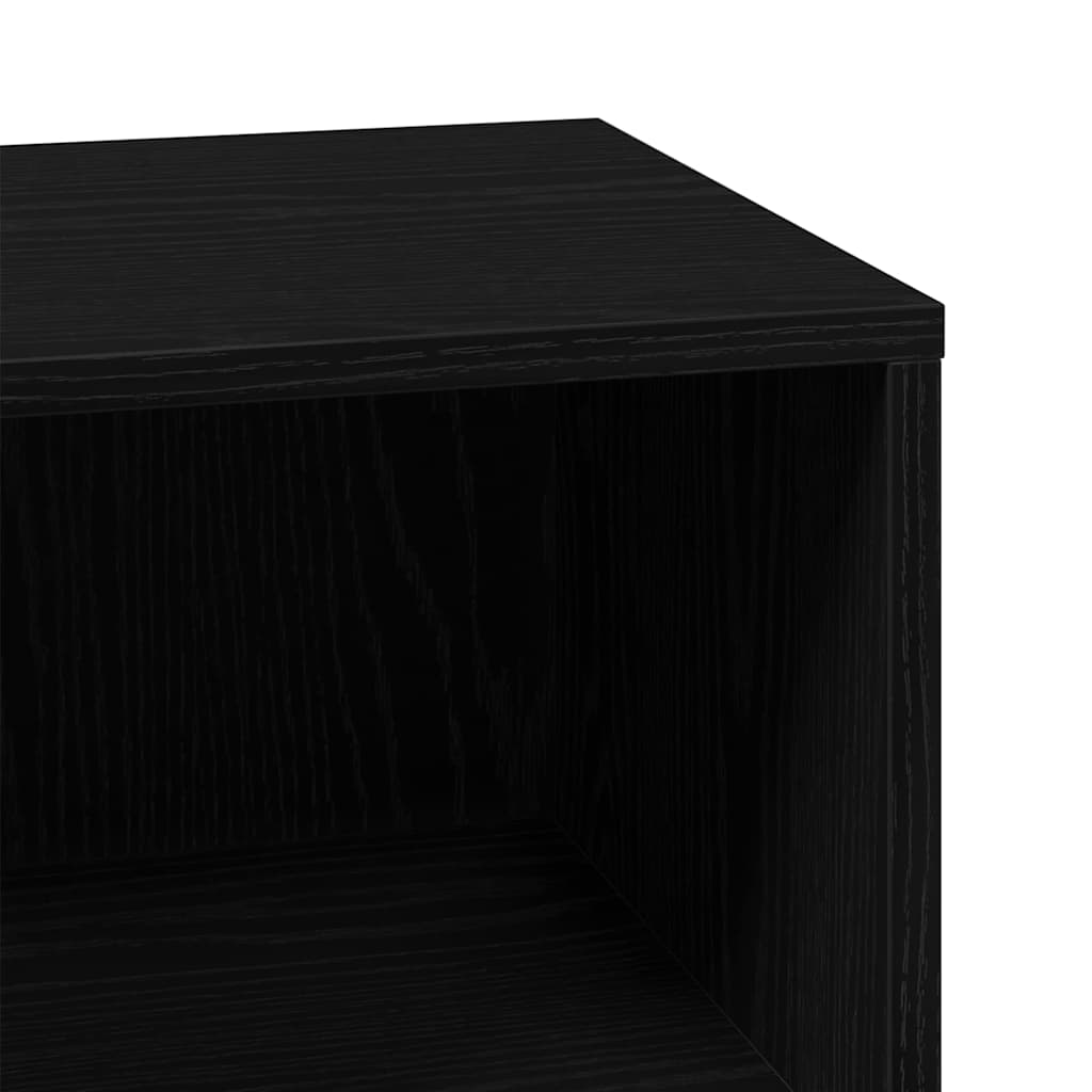 Baderomsskap med hylle Svart 80 x 33 x 60 cm Konstruert tre