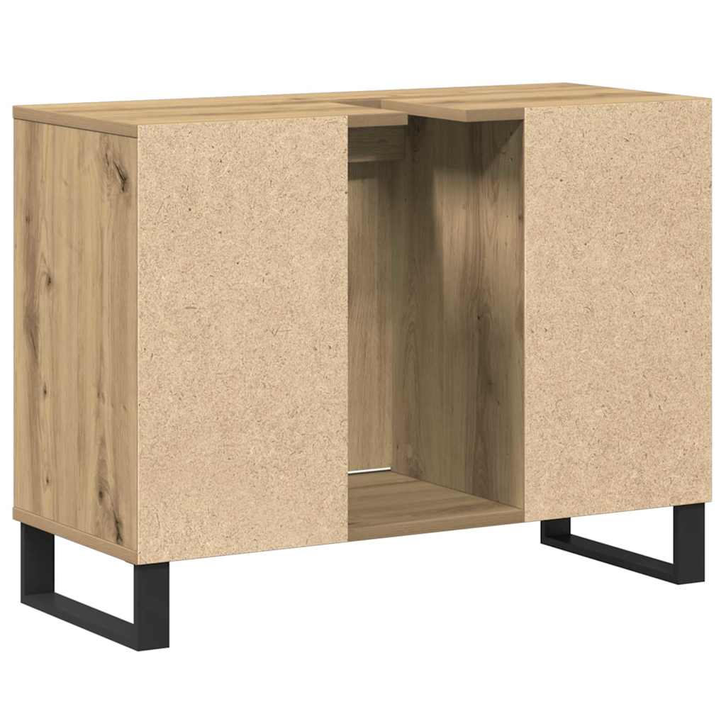 Baderomsskap Artisan Eik 80 x 33 x 60 cm Konstruert tre