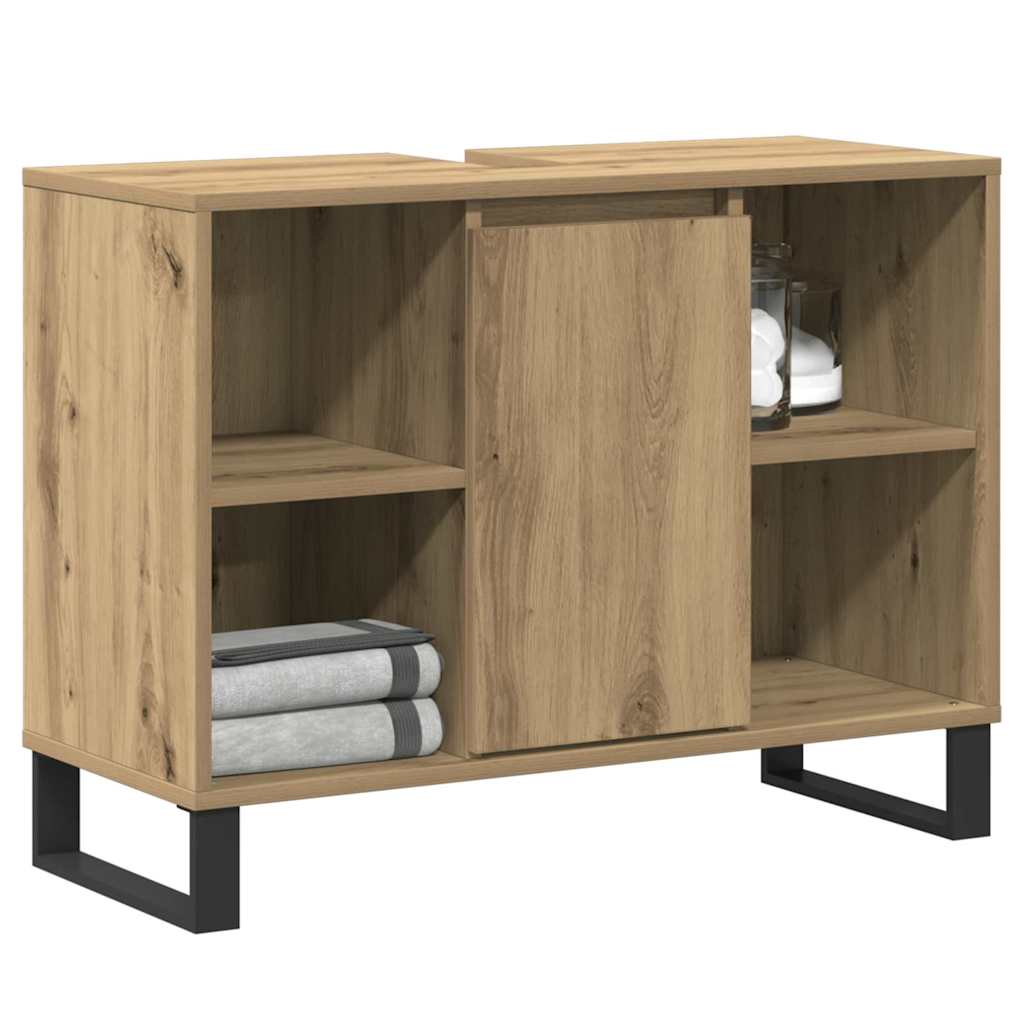 Baderomsskap Artisan Eik 80 x 33 x 60 cm Konstruert tre