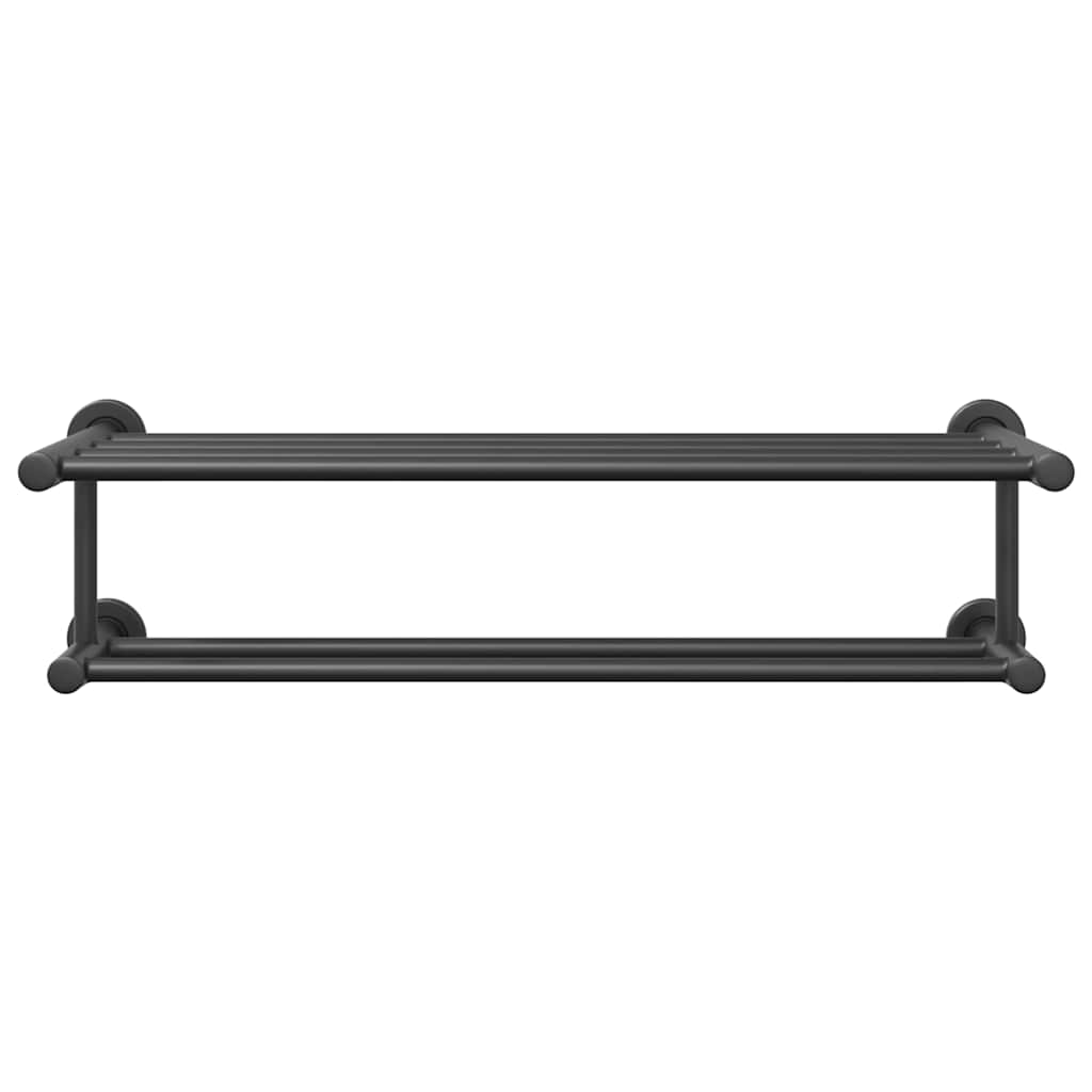 Håndkle Rack Svart 61 x 23 x 17 cm Rustfritt stål