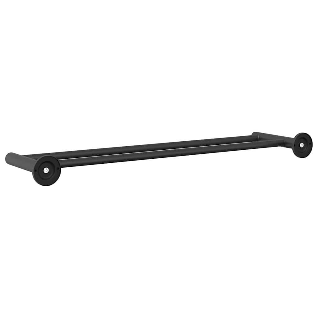Håndkle Rack Svart 61 x 14,5 x 5 cm Rustfritt stål
