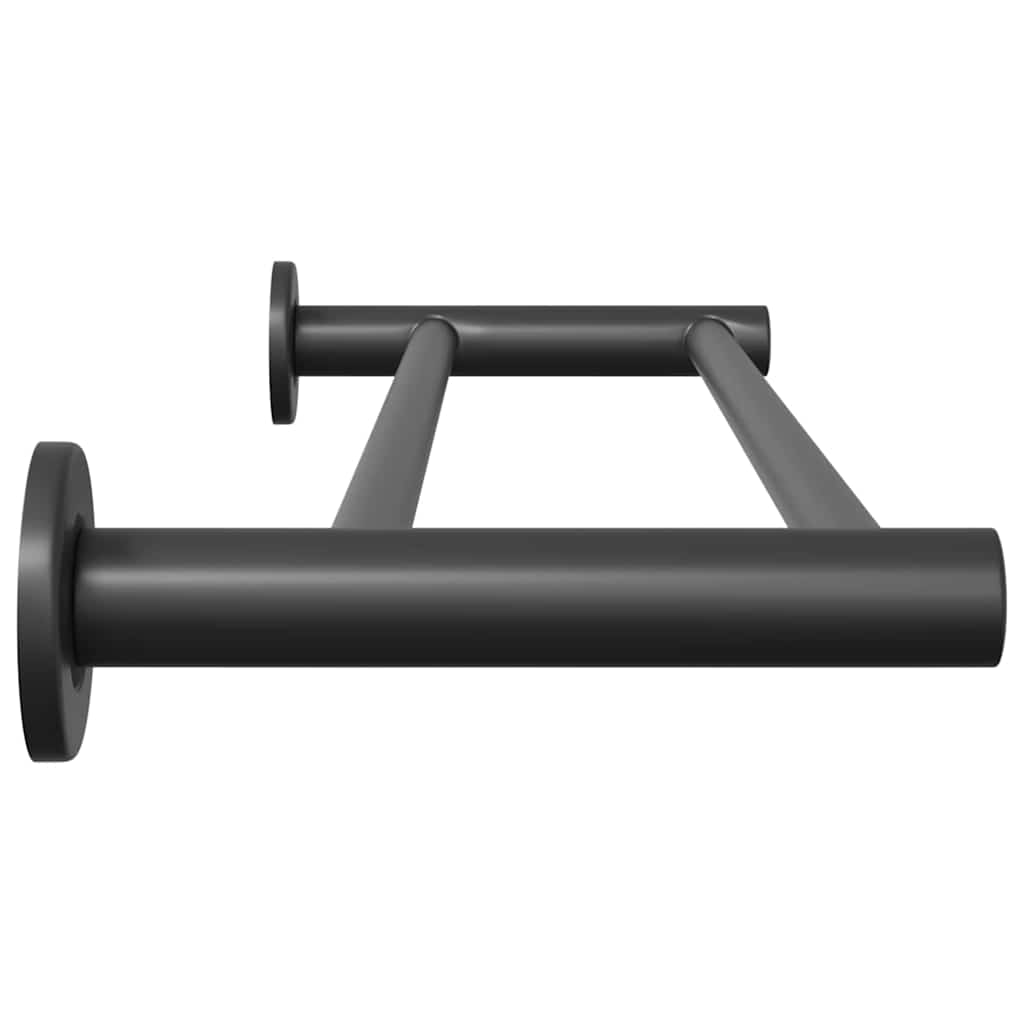 Håndkle Rack Svart 61 x 14,5 x 5 cm Rustfritt stål