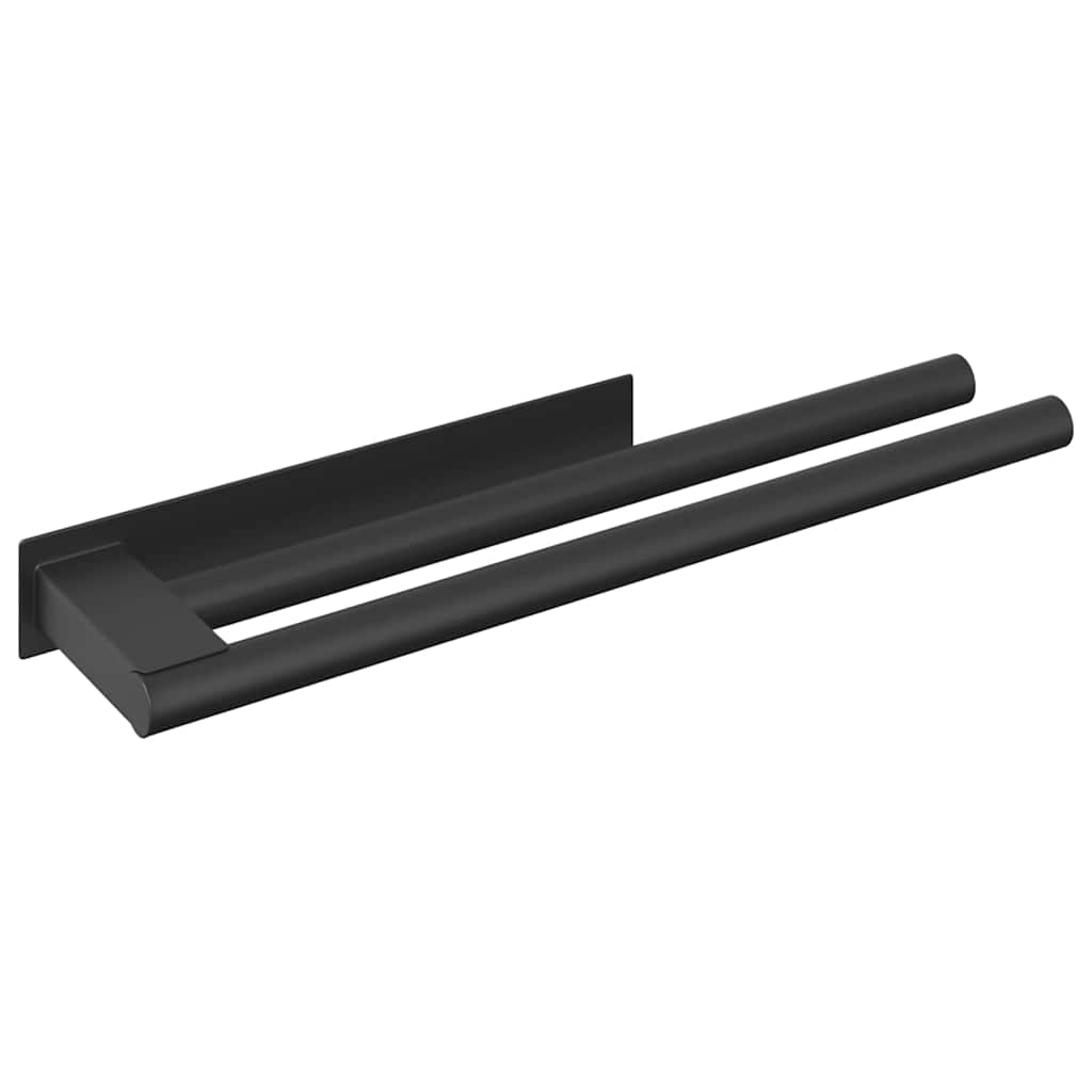 Håndkle Rack Svart 40 x 9 x 4 cm Rustfritt stål