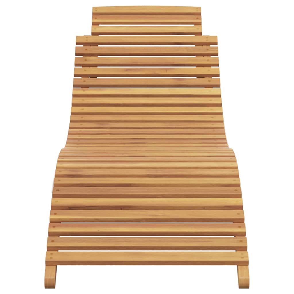 Solstol Brun 198 x 55 x 58,5 cm Massivt Teaktre