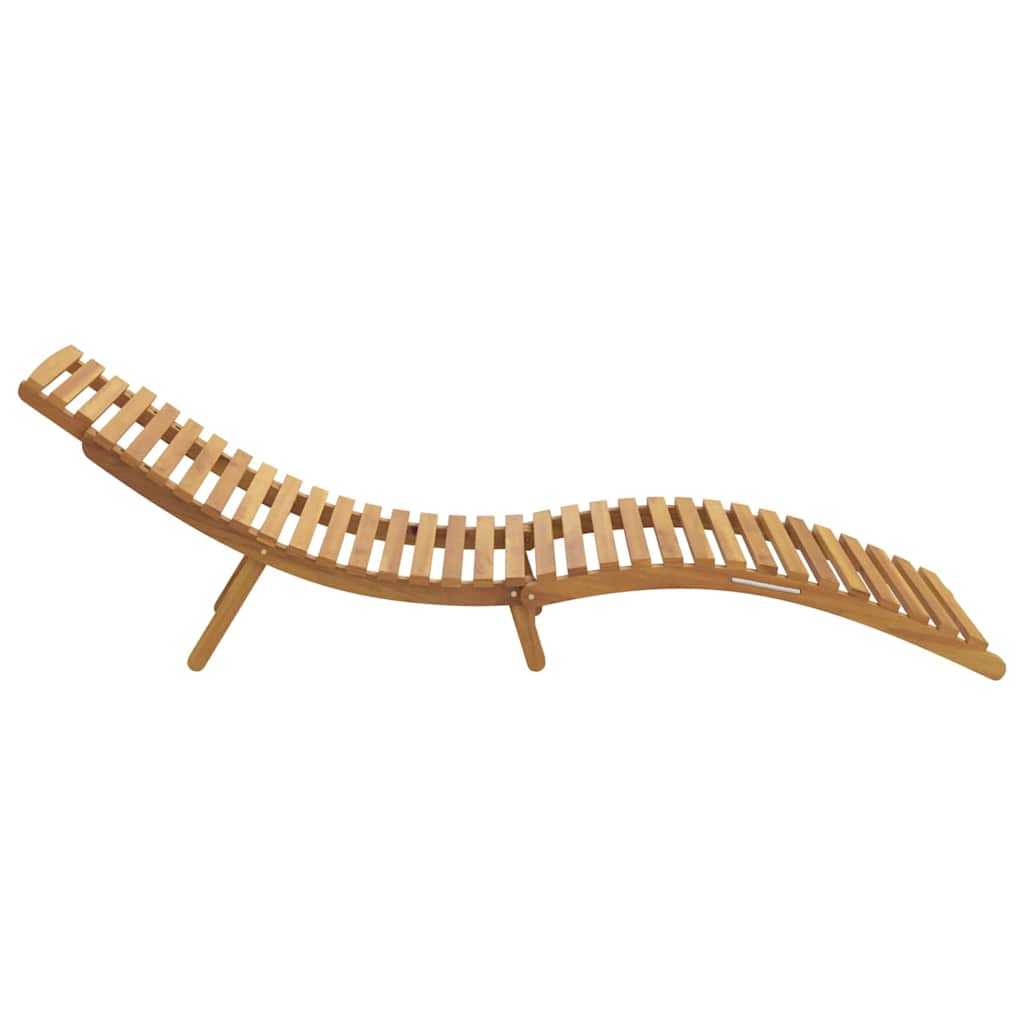 Solstol Brun 198 x 55 x 58,5 cm Massivt Teaktre