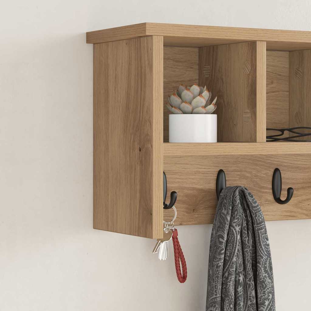 Vegghengt kleshenger Veggmontert Artisan Eik 50 x 16 x 26 cm