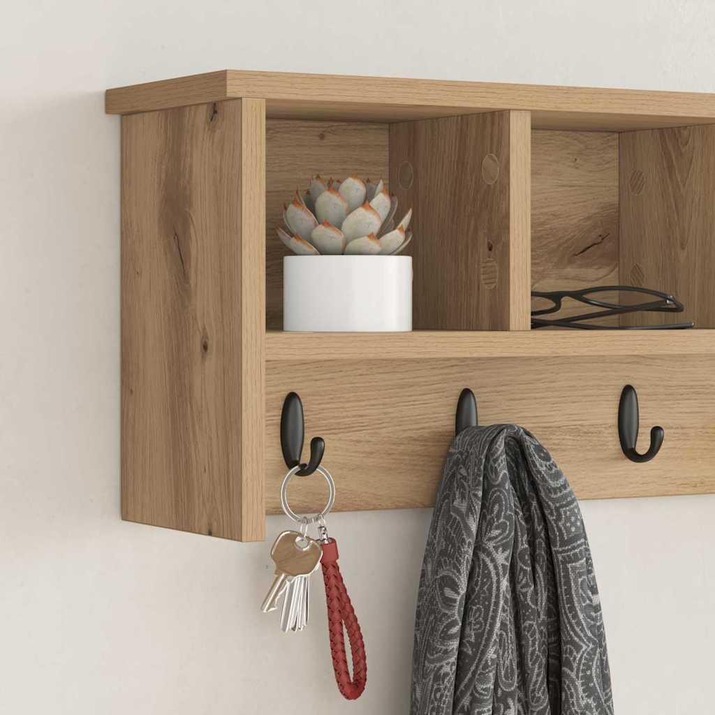 Vegghengt kleshenger Veggmontert Artisan Eik 75 x 16 x 26 cm