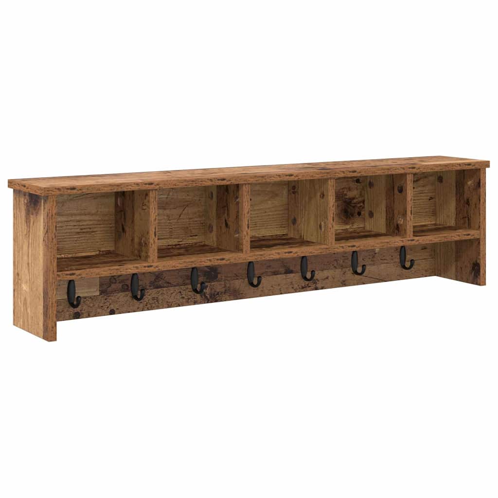 Vegghengt kleshenger Veggmontert Gammelt tre 100 x 16 x 26 cm
