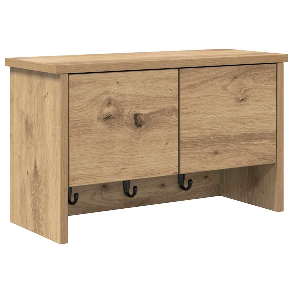 Vegghengt kleshenger Artisan Eik 50 x 20 x 30 cm Konstruert tre